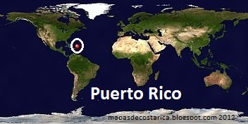 Mapa de Puerto Rico (planisferio)